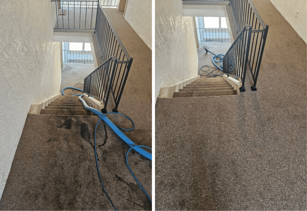 Stair Cleaning Before & After