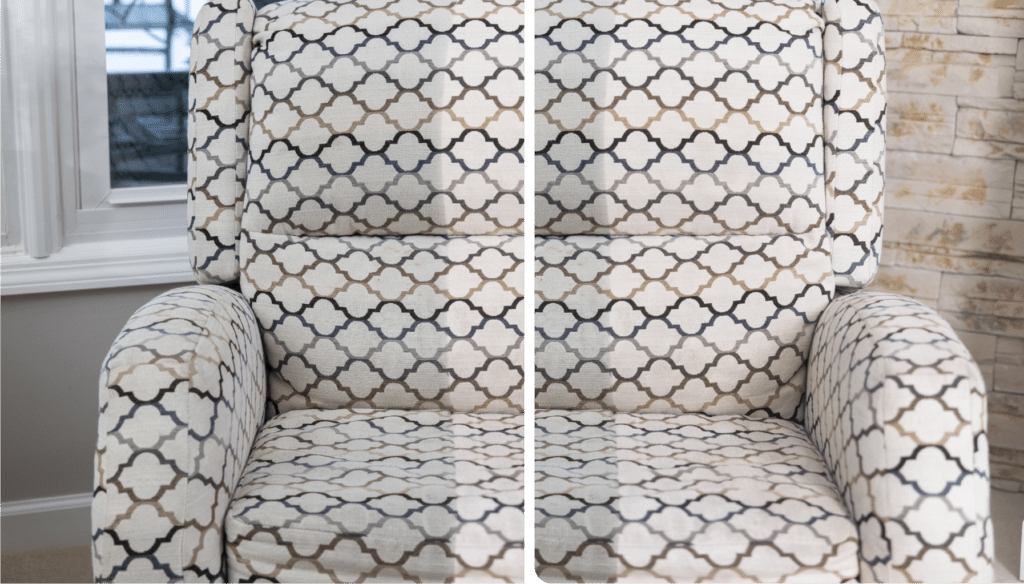 Upholstery Cleaning Before and After