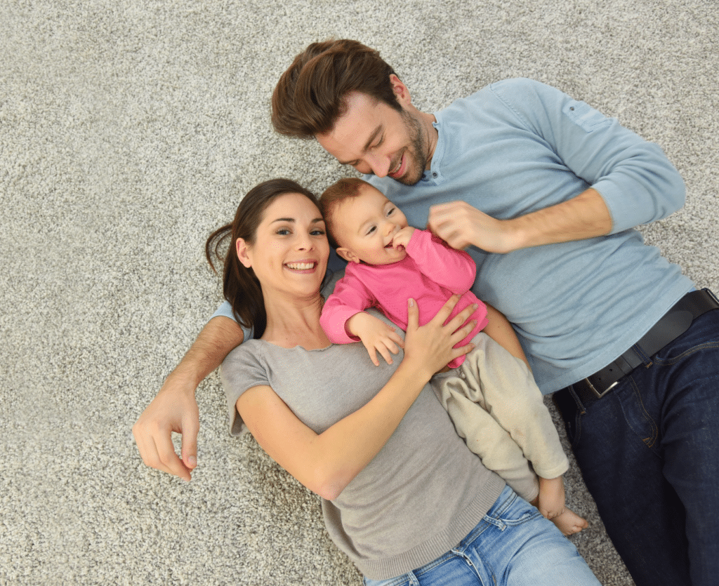 family on a Clean Carpet