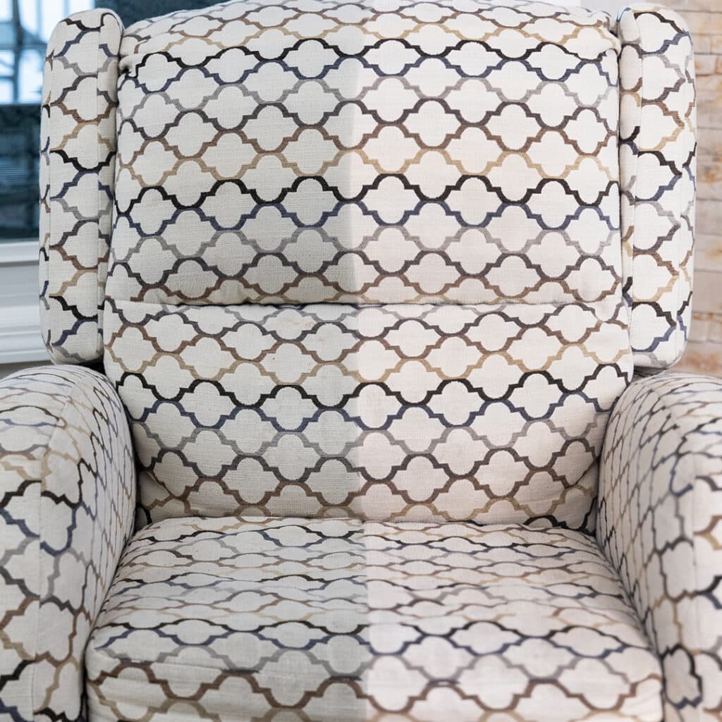 Before and After Furniture Upholstery Cleaning