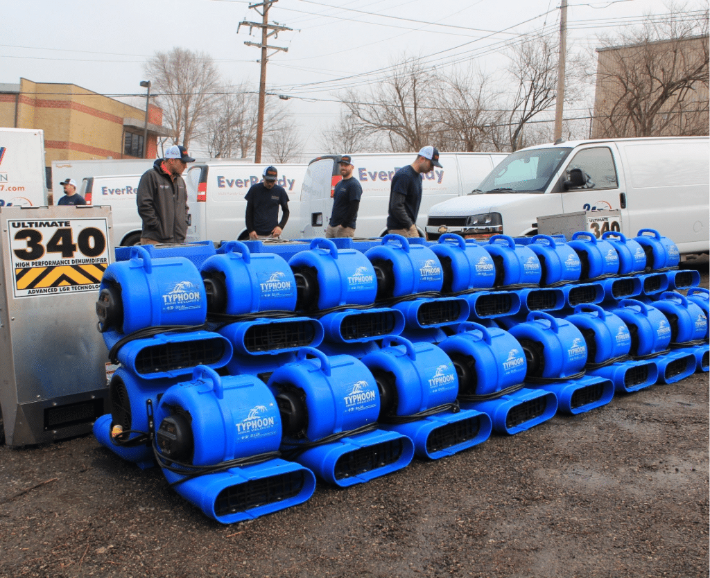 EverReady Team with Carpet Cleaning Equipment